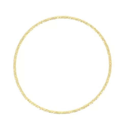 29mm 925 Sterling Silver Diamond effect ring for beadweaving - Gold Tone x1