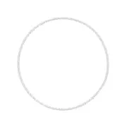 29mm 925 Sterling Silver Diamond effect ring for beadweaving x1