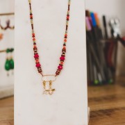 23x10mm 925 Sterling Silver Diamond effect rounded rectangle connector - Gold x1