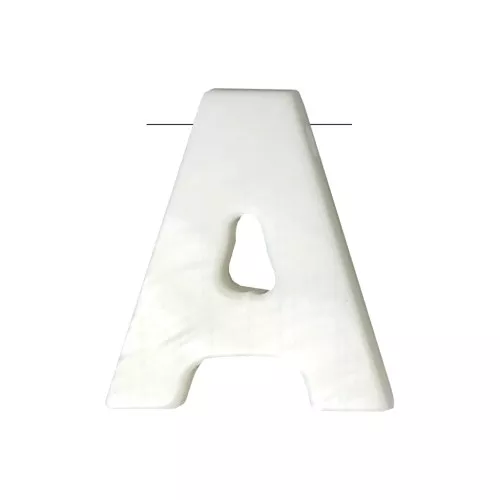 10x9mm Mother-of-pearl alphabet letter bead - A - Natural x1
