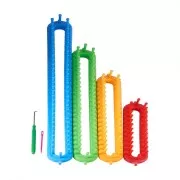 Set of 4 rectangular knitwear for scarf and blanket x1