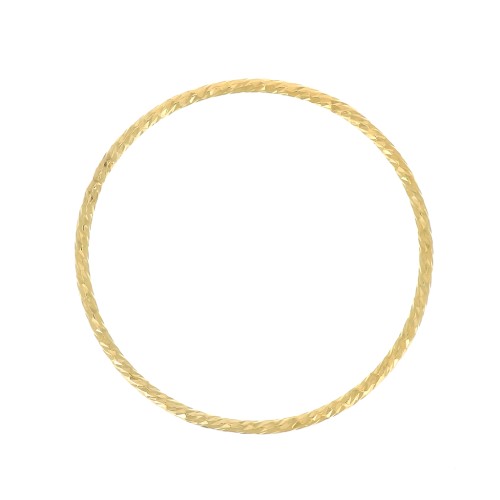 25mm Gold filled Diamond effect closed ring x1