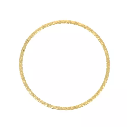 25mm Gold filled Diamond effect closed ring x1
