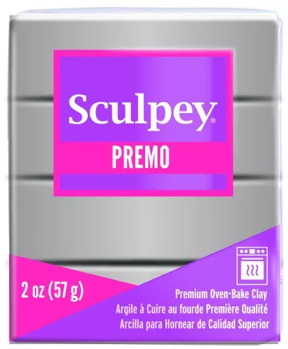 Premo Clay, 57 g, Silver (No. 5129)