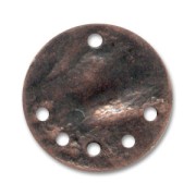 Crumbled sequin Spacer 15mm Old copper tone x1|raw }}