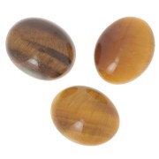 10x8 mm oval cabochon - Oeil de tigre x1