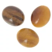 10x8 mm oval cabochon - Oeil de tigre x1