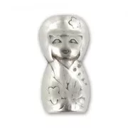 Doll 21mm Antique Silver Plating x1