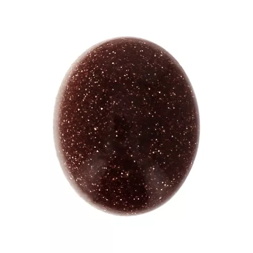 10x8 mm oval cabochon - Gold Stone - Imitation Pierre de soleil x1