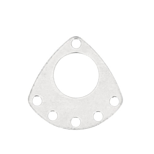 14.5mm 925 Sterling Silver connector - ethnic triangle with 6 holes x1