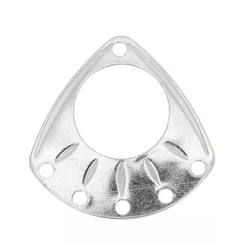 19.5mm 925 Sterling Silver connector - ethnic triangle with 6 holes x1