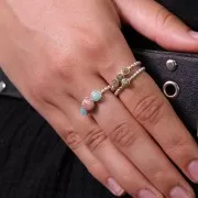 925 Sterling Silver Setting without ring for 8mm cabochon x1