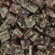 Miyuki Tila Beads 5x5x1.9 mm TL-4505 - Tr Light Smoky Topaz Picasso x10g