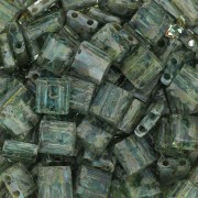 Miyuki Tila Beads 5x5x1.9 mm TL-4506 - Transparent Sea Foam Picasso x10g|raw }}