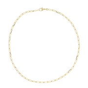 3.65mm Rectangle mesh choker - Gold Plated 3 microns x1|raw }}