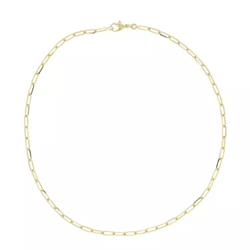 3.65mm Rectangle mesh choker - Gold Plated 3 microns x1
