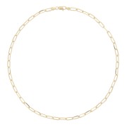 4.6mm Rectangle mesh choker - Gold Plated 3 microns x1|raw }}