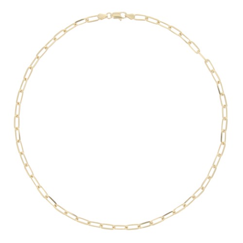 4.6mm Rectangle mesh choker - Gold Plated 3 microns x1