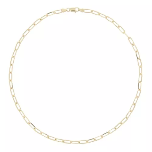4.6mm Rectangle mesh choker - Gold Plated 3 microns x1
