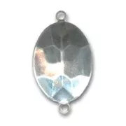 Stick-on setting 4120 25x18 mm Rodhium tone 2 loops