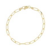 4.6mm Rectangle mesh bracelet - Gold Plated 3 microns x1|raw }}