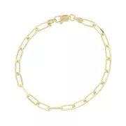4.6mm Rectangle mesh bracelet - Gold Plated 3 microns x1