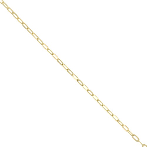 2.2mm Oval cable mesh chain - 3 micron Gold plated x 50cm