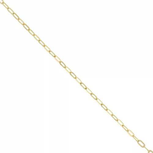 2.2mm Oval cable mesh chain - 3 micron Gold plated x 50cm