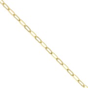 2.2mm Oval cable mesh chain - 3 micron Gold plated x 50cm
