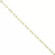 2.7mm Oval cable mesh chain - 3 micron Gold plated x 50cm