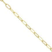 2.7mm Oval cable mesh chain - 3 micron Gold plated x 50cm