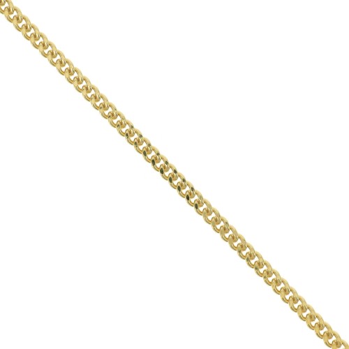 3.55mm Curb Chain - 3 micron Gold Plated x20cm
