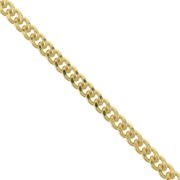 3.55mm Curb Chain - 3 micron Gold Plated x20cm