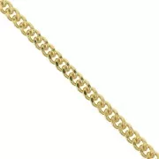 3.55mm Curb Chain - 3 micron Gold Plated x20cm