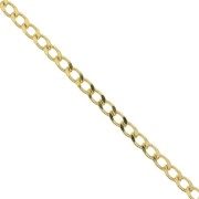 4.9mm Curb Chain - 3 micron Gold Plated x50cm