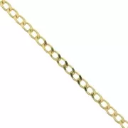 4.9mm Curb Chain - 3 micron Gold Plated x50cm