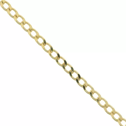 4.9mm Curb Chain - 3 micron Gold Plated x50cm