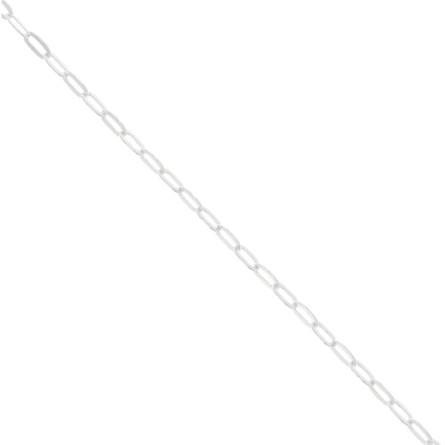 2.2mm 925 Sterling Silver oval cable mesh chain x50cm