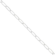 2.2mm 925 Sterling Silver oval cable mesh chain x50cm
