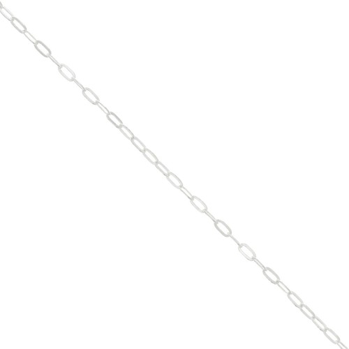 2.7mm 925 Sterling Silver oval cable mesh chain x50cm