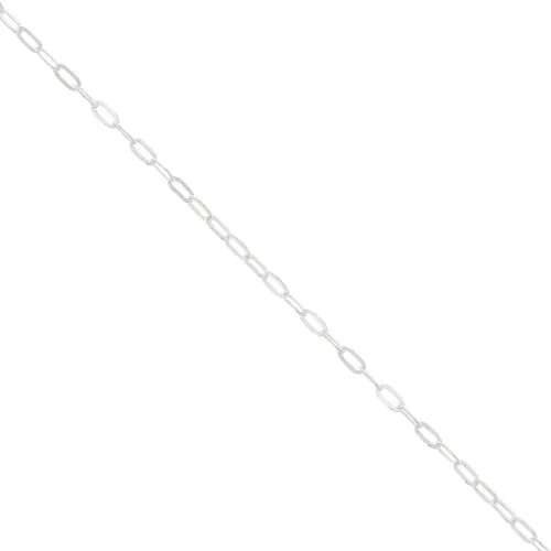 2.7mm 925 Sterling Silver oval cable mesh chain x50cm