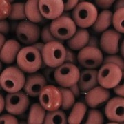 Preciosa Seed beads 9/0 2.5 mm - Opaque Light Chocolate Mat x20gr|raw }}