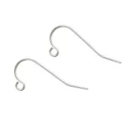 22mm 925 Sterling Silver earwires x2