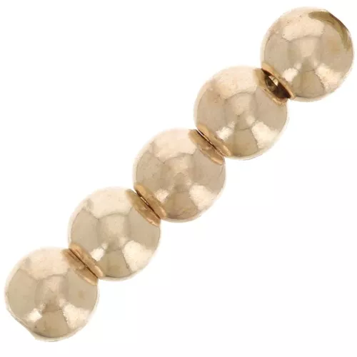 3mm Round beads - Gold filled light x10