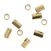 3x2mm Crimp Tubes - Gold filled x50