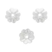 4mm 925 Sterling Silver Flower bead caps x10