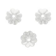 5mm 925 Sterling Silver Flower bead caps x10