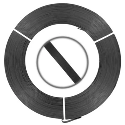 Flat aluminium wire 5mm Black x 10m