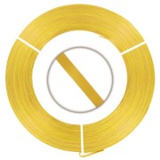 Flat aluminium wire 5mm Gold x 10m