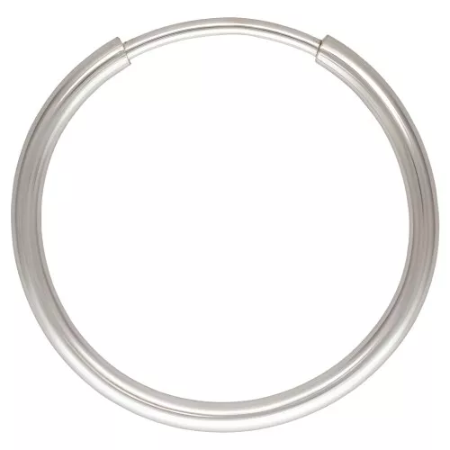 16mm 925 Sterling Silver Leverback Hoop Earrings x2